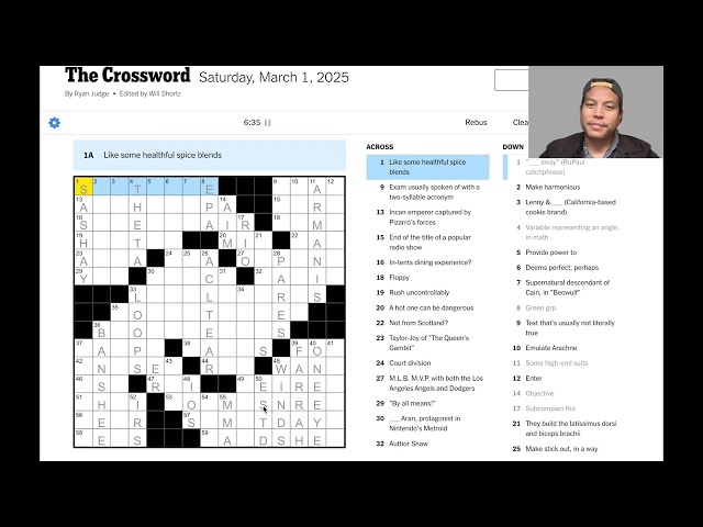 NYT Crossword - Saturday, 2025/03/01 - PuRRED like a kitten