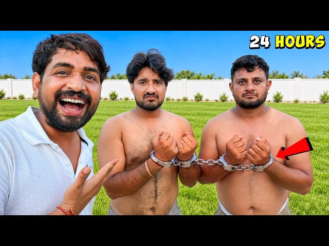 24 Hours Handcuffed Challenge - Vikram & Rahul 💀