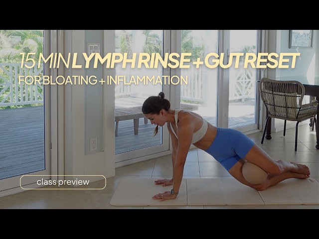 15 Min Lymphatic Drainage + Gut Reset | For Bloating & Inflammation