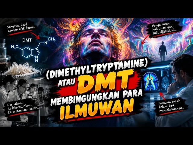 Dimethyltryptamine atau DMT, salah satu senyawa psikedelik paling kuat, aneh, dan misterius