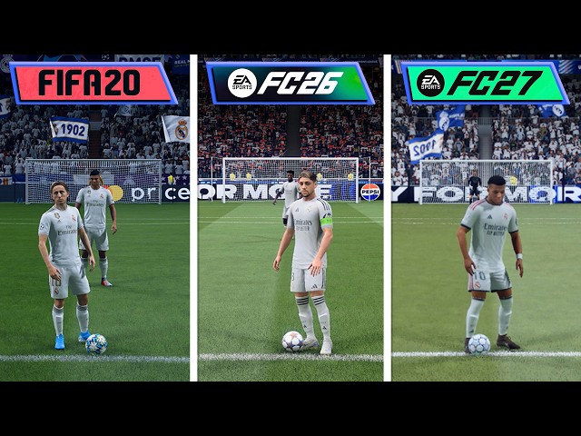 EA Sports FC 27 vs FC 26 vs FIFA 20 | PS4 Graphics Comparison | Evolving Backwards