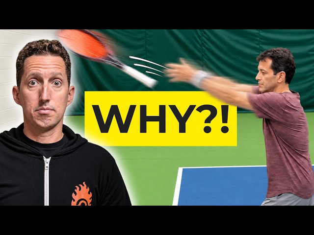 Throwing My Racquet Fixed His Backhand in ONE Lesson!