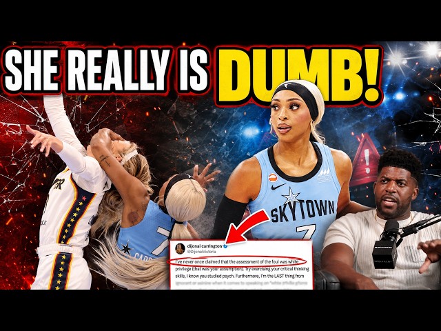 DIRTBAG DiJonai Carrington SHOWS HOW DUMB SHE IS with RESPONSE to WHITE PRIVILEGE Comment!