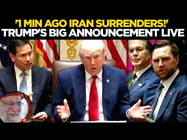 TRUMP IRAN ANNOUNCEMENT LIVE | President Trump Makes Major Statement From The White House | Trump