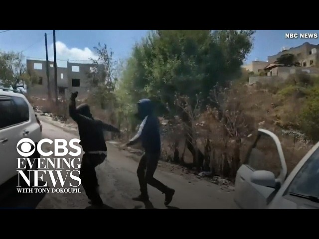 Palestinian woman, NBC News crew attacked by Israeli settlers