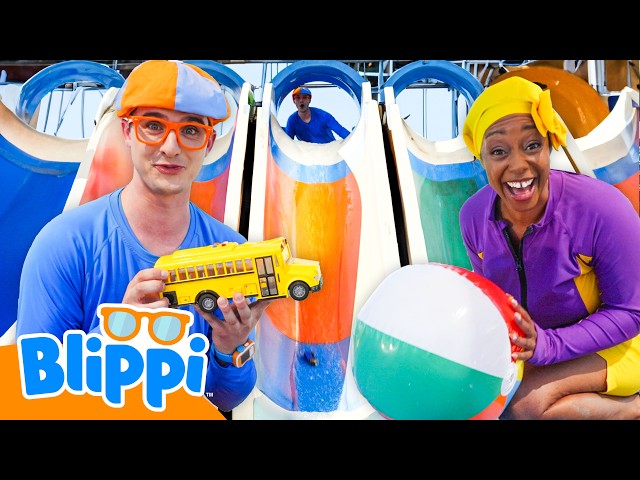 Blippi Plays Sink or Float at a Waterpark | Blippi and Meekah Best Friend Adventures | Educational