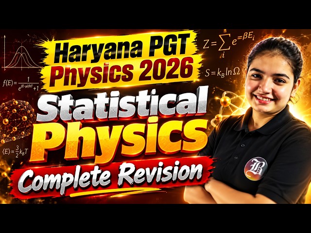 Haryana PGT Physics 2026 | Statistical Physics Complete Revision | Bansal Academy
