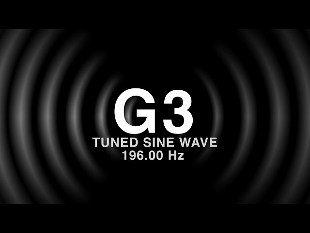 G3 Tuned Sine Wave (196.00 Hz)