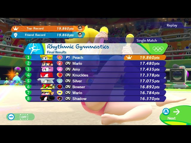 Mario and Sonic at the Rio 2016 Olympic games 