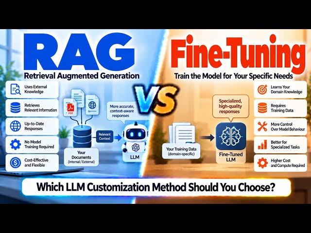 RAG vs Fine-Tuning | Which LLM Customization Method Should You Choose? | Uplatz