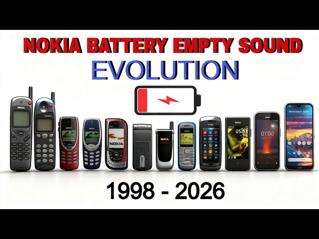 Nokia Battery Empty Sound Evolution (1998 - 2026)