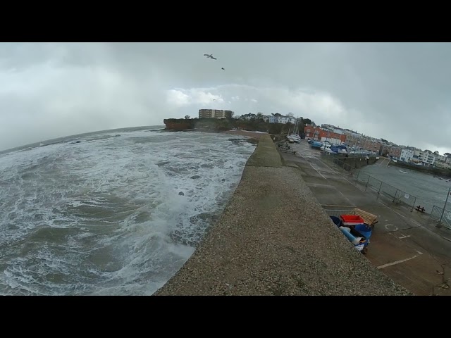 Mijia Sphere 360 video Stormy Paignton Harbour - I was almost blown away!