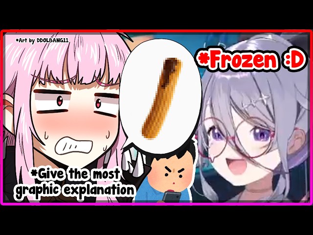 [ENG SUB/Hololive] Biboo's avatar froze up when Calli explaining what is "Glazing" means