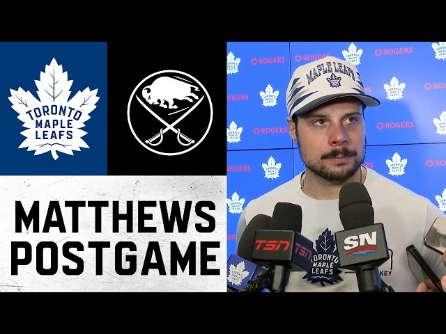 Auston Matthews | Post game vs Buffalo Sabres | October 15, 2026