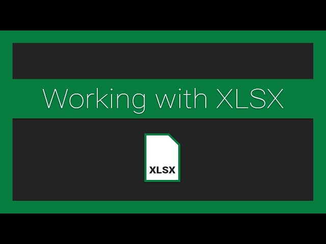 Working with XLSX in JavaScript