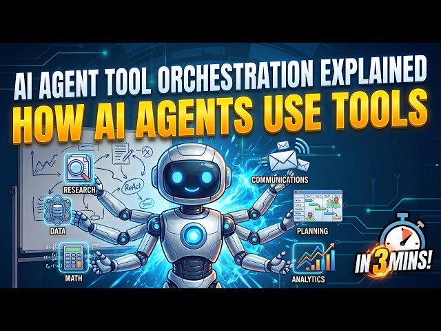 How AI Agents Use Tools | AI Agent Tool Orchestration Explained in 3 Minutes | Tool Calling & ReAct