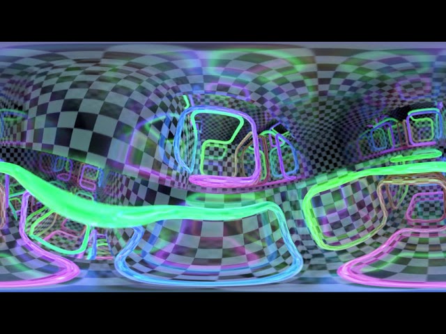 [8K 360 VR] RainbowLoopStairsVR Resolume Demo  (Globular - Lemon)