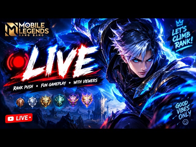 MOBILE LEGENDS NEW SEASON LEGENDS RANKED GAMEPLAY IN LIVE || Live streaming of ML Anay