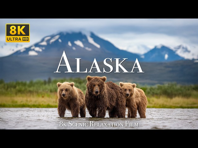 Alaska 8K - Scenic Relaxation Film With Calming Music