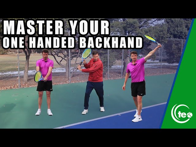 How To Master The One Handed Backhand: Tennis Lesson