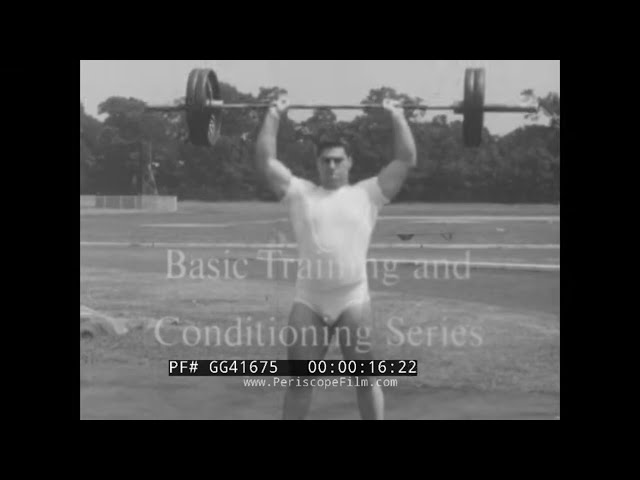 "WEIGHT TRAINING" 1963 BASIC WEIGHT TRAINING AND STRENGTH CONDITIONING FILM  GG41675