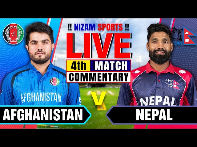 🔴Live: Afghanistan vs Nepal | 4th Match | Live Cricket Score & Commentary