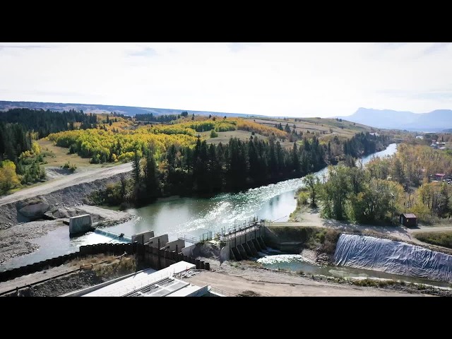 110-Year-Old St. Mary Diversion Dam undergoing major replacement near Babb