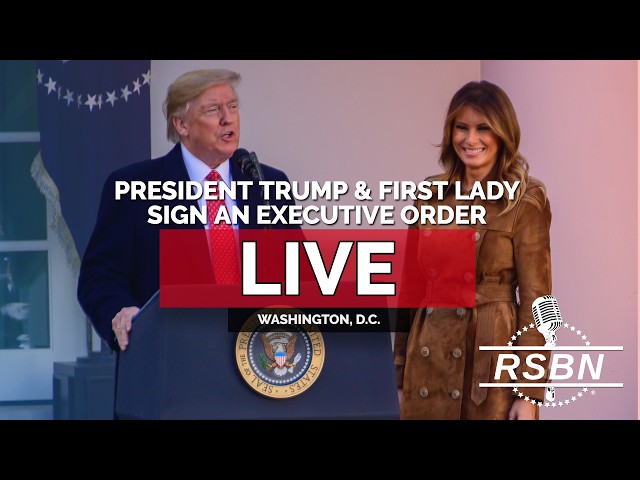 LIVE REPLAY: President Trump & First Lady Melania Trump Sign an Executive Order - 10/19/16