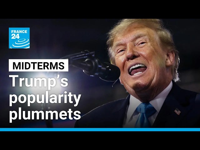 US midterm elections: Trump approval rating falls to new low • FRANCE 24 English