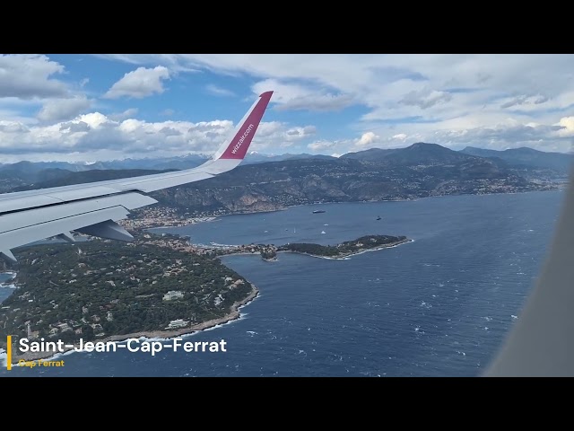 Wizzair A321 landing at Nice airport – famous Saleya approach (RWY 22R)