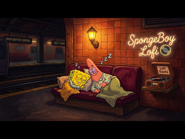 【Sleep Well】 Let these chill melodies lead you to sleep 🌙 ~ SpongeBoy Lofi for Peaceful Sleep 💤