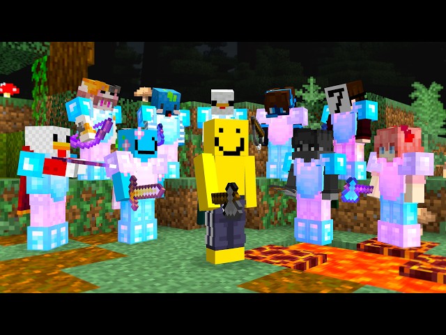 Minecraft Speedrunner VS 9 Hunters REMATCH