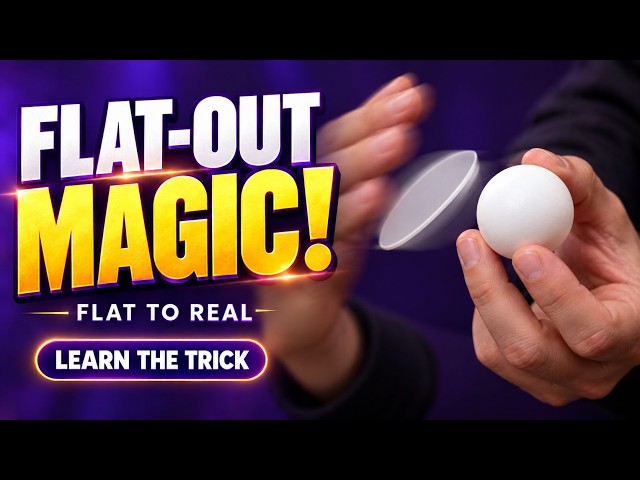 A Flat Disc Becomes a Real Ping-Pong Ball 🏓 | Close-Up Magic Tutorial