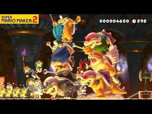 SUPER MARIO MAKER 2 - KOOPALINGS BOSS RUSH & FIGHT LEVEL STAGES [Nintendo Switch]