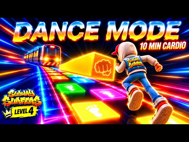 4K Immersive Interactive Warm-up | 🚇 SUBWAY SURFERS DANCE MODE 🕺 | Dance Workout