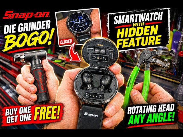 Snap On Smartwatch With Cool Hidden Features, BOGO Deal and NEW Cool Tools