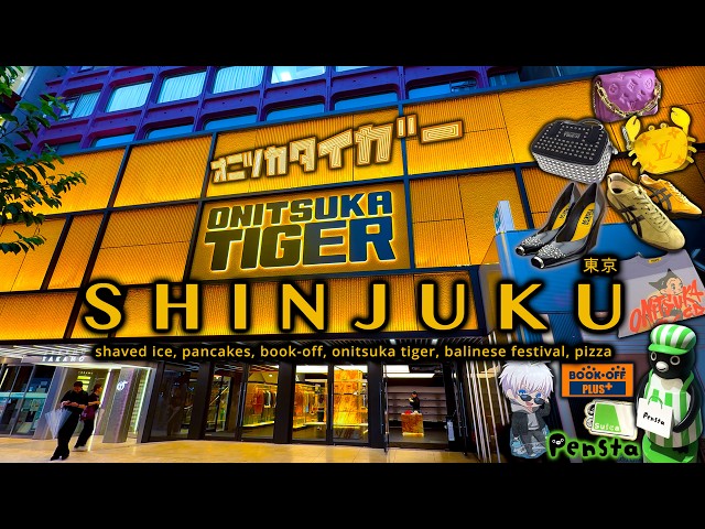NEW Onitsuka Tiger Flagship Store in Shinjuku Tokyo! Suica Penguin Merch, Book-Off Plus | Japan Vlog