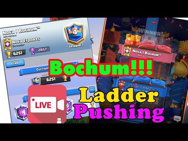 BoChum 6200+ Live Ladder Push Gameplay Clash Royale