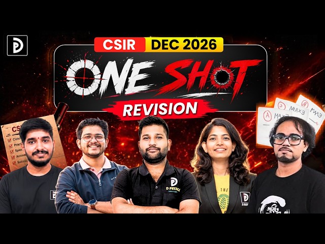 CSIR-NET Dec 2026 Important Update | One Shot Revision Live + Recorded Course |