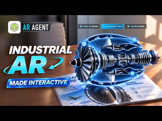 Industrial AR Tutorial: Turn a Product Brochure into an Interactive 3D Turbofan in minutes