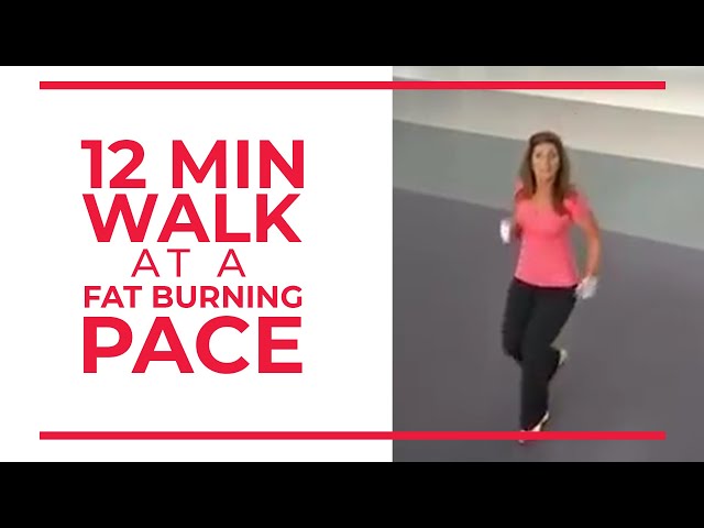 12 Minute Walk at Fat Burning Pace | Walk at Home