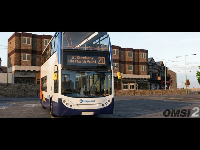 Running late in Adstow | OpenOMSI | Citybus 400RX | The Adstow Project | TrackIR 5