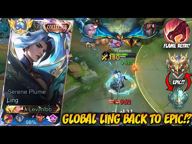 WHEN GLOBAL LING BACK TO EPIC RANK!! LING FASTHAND PERFECT GAMEPLAY IN THE NEW SEASON