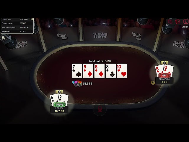 final Table Wsop 4000$ bounty