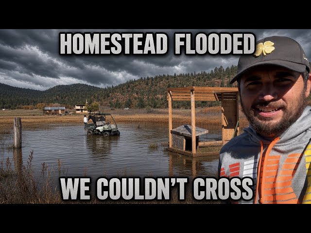 Flash Flood Hits Lucky Acres – We Almost Couldn’t Cross!