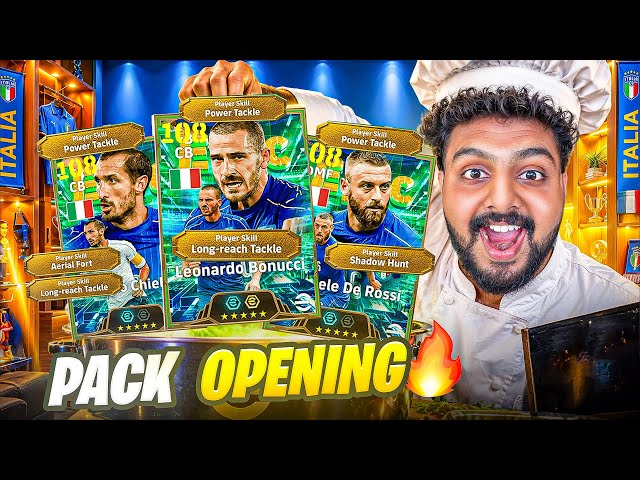 POWER TACKLE MEGA PACK OPENING😱 KONAMI’S WORST ALGORITHM🤬 8,000+ COINS🤑 CHIELLINI + BONUCCI + ROSSI🥶