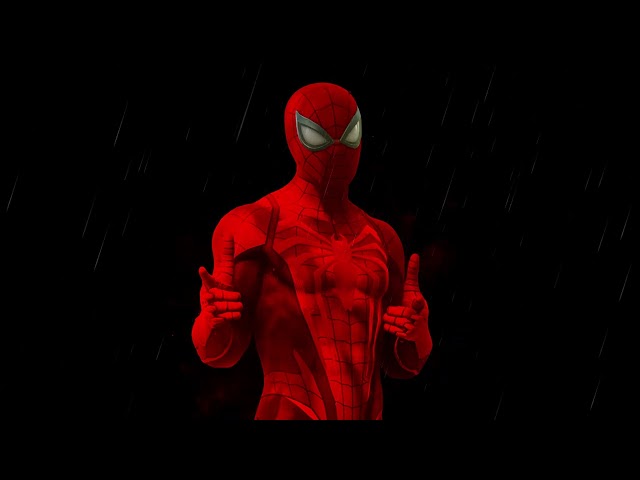 Spider-Man Red Rain Smoke Wallpaper - Wallpaper Engine 4K