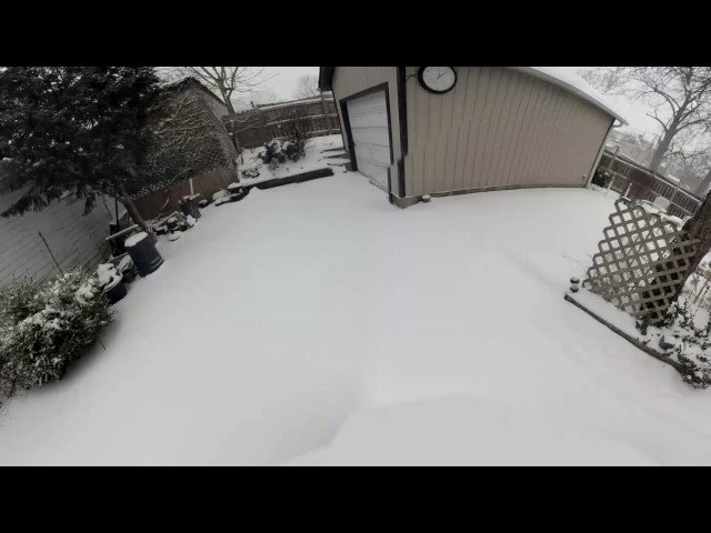 Snowfall in VR injected
