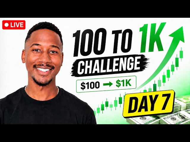 SEPTEMBER 11TH: $100 to $1K Challenge Week 7 (Live)