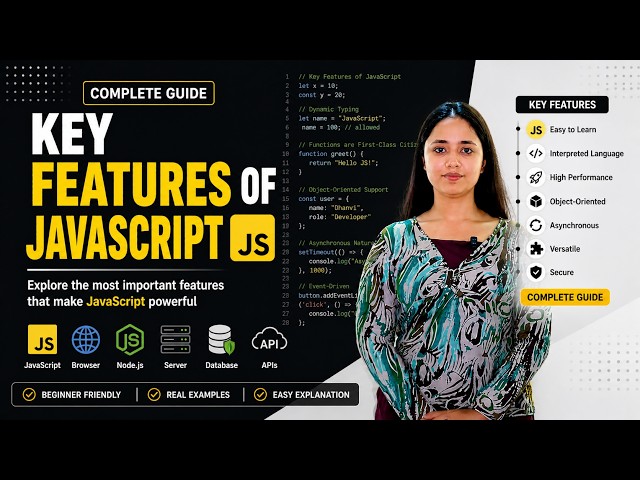 Key Features of JavaScript 🔥 | Explained in Easy Way | Beginner to Advanced Guide